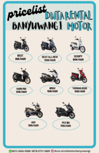 daftar harga rental motor di banyuwangi