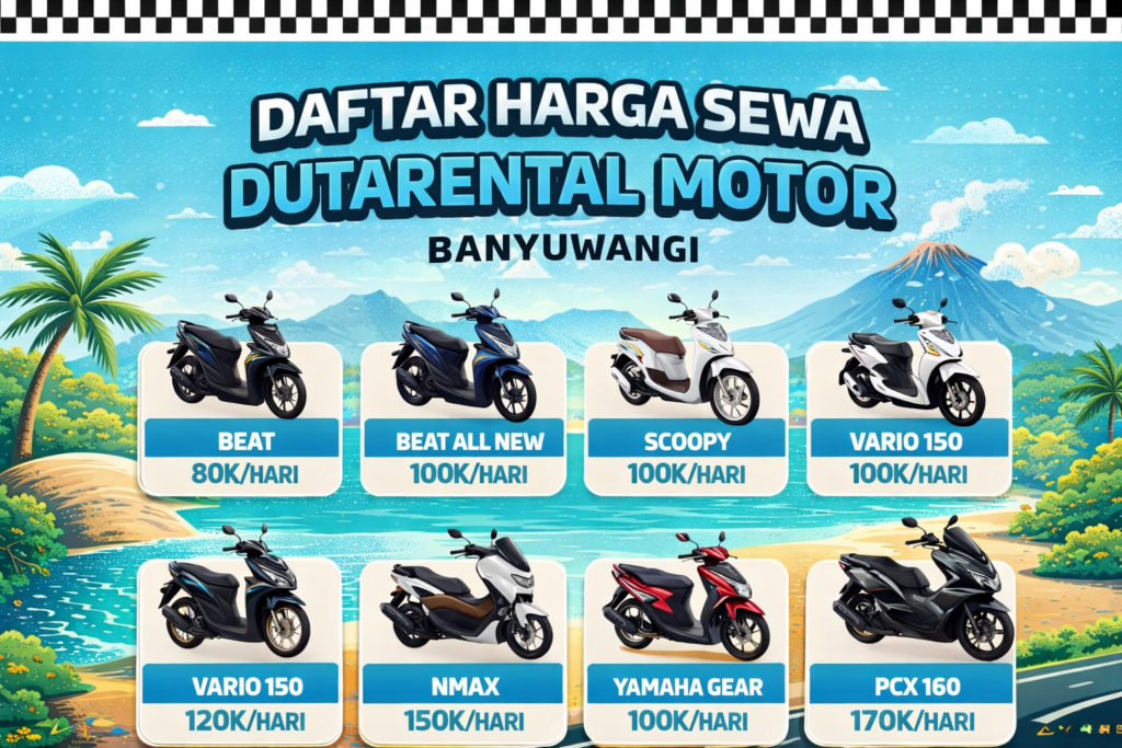 Harga Sewa Motor Banyuwangi