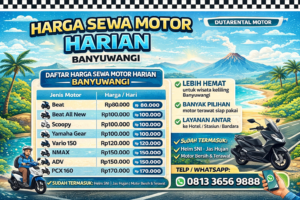 Harga Sewa Motor Harian Banyuwangi