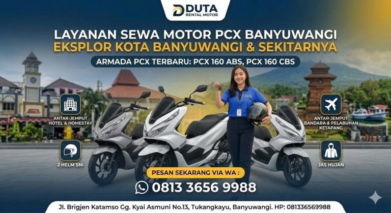 Sewa motor PCX Banyuwangi